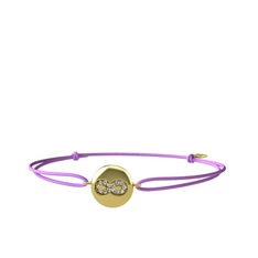 Lida Sonsuzluk Bileklik - Swarovski 8 ayar altın bileklik #1oa07z1