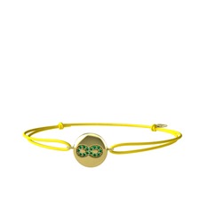 Lida Sonsuzluk Bileklik - Yeşil kuvars 18 ayar altın bileklik #1qn4y8d