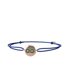 Lida Sonsuzluk Bileklik - Yeşil kuvars 8 ayar rose altın bileklik #1v3ympp