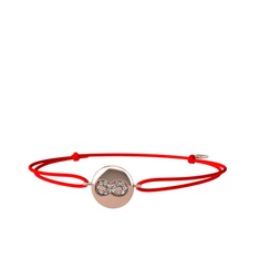Lida Sonsuzluk Bileklik - Swarovski 8 ayar rose altın bileklik #1y1ta8b