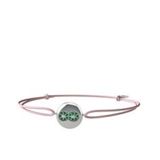 Lida Sonsuzluk Bileklik - Yeşil kuvars 925 ayar gümüş bileklik #6dte7n