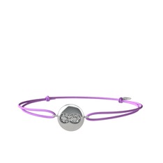 Lida Sonsuzluk Bileklik - Swarovski 14 ayar beyaz altın bileklik #7c8u67