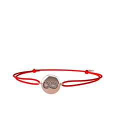 Lida Sonsuzluk Bileklik - Pırlanta 8 ayar rose altın bileklik (0.1232 karat) #gttuco