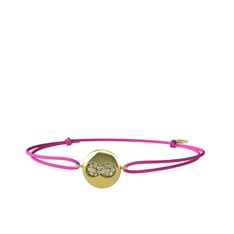 Lida Sonsuzluk Bileklik - Swarovski 8 ayar altın bileklik #jsq8zi