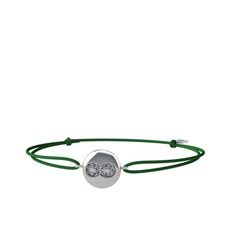 Lida Sonsuzluk Bileklik - Pırlanta 18 ayar beyaz altın bileklik (0.1232 karat) #qyotx5