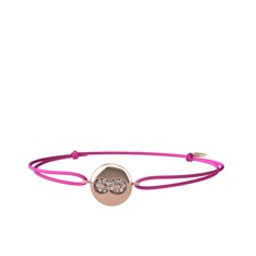 Lida Sonsuzluk Bileklik - Swarovski 8 ayar rose altın bileklik #s5rzxt