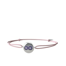 Lida Sonsuzluk Bileklik - Ametist 18 ayar beyaz altın bileklik #yb6e8c