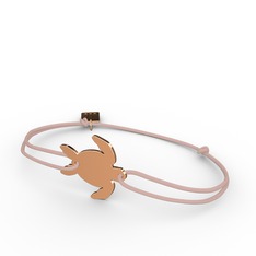 Kaplumbağa Bileklik - 925 ayar rose altın kaplama gümüş bileklik #1y50p6b