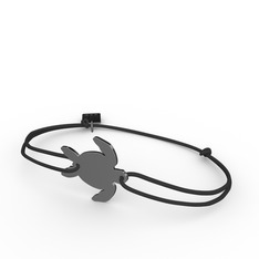 Kaplumbağa Bileklik - 925 ayar siyah rodyum kaplama gümüş bileklik #a9c6mv