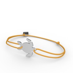 Kaplumbağa Bileklik - 8 ayar beyaz altın bileklik #ch22vj