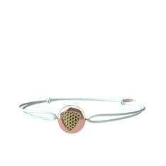 Peridot 18 ayar rose altın bileklik