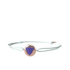 Lab safir 8 ayar rose altın bileklik