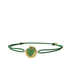Lida Kraliyet Bileklik - Yeşil kuvars 18 ayar altın bileklik #1d404d5