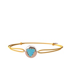 Lida Kraliyet Bileklik - Akuamarin 18 ayar rose altın bileklik #1fjo4hb