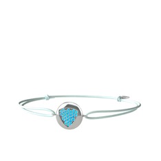 Lida Kraliyet Bileklik - Akuamarin 18 ayar beyaz altın bileklik #1i87lcu