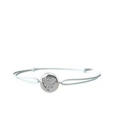 Beyaz zirkon 18 ayar beyaz altın bileklik