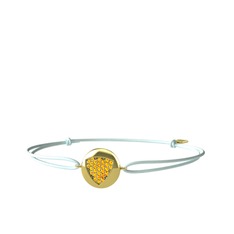 Lida Kraliyet Bileklik - Sitrin 18 ayar altın bileklik #1qqnvuv