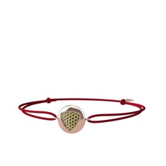 Lida Kraliyet Bileklik - Peridot 925 ayar rose altın kaplama gümüş bileklik #1tiflss