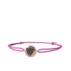 Lida Kraliyet Bileklik - Siyah zirkon 14 ayar rose altın bileklik #1upjixx