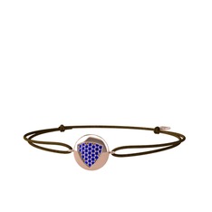Lida Kraliyet Bileklik - Lab safir 8 ayar rose altın bileklik #5xxdux