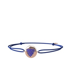 Lab safir 14 ayar rose altın bileklik