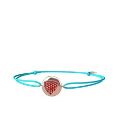 Lida Kraliyet Bileklik - Garnet 18 ayar rose altın bileklik #lurcya