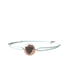 Lida Kraliyet Bileklik - Siyah zirkon 14 ayar rose altın bileklik #z50oz0