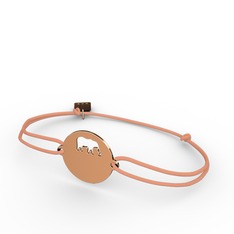 Fil Bileklik - 925 ayar rose altın kaplama gümüş bileklik #h03t9j