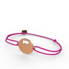 Fil Bileklik - 8 ayar rose altın bileklik #m9099h