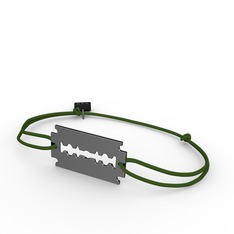 Jilet Bileklik - 925 ayar siyah rodyum kaplama gümüş bileklik #1krm8xb