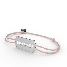 Jilet Bileklik - 14 ayar beyaz altın bileklik #folqbv