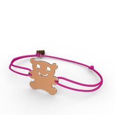 Teddy Bear Bilezik - 8 ayar rose altın bileklik #1k4axok