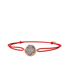 Lida Yonca Bileklik - Beyaz zirkon 14 ayar rose altın bileklik #18i936g