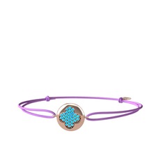 Lida Yonca Bileklik - Akuamarin 14 ayar rose altın bileklik #1c2oai6