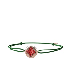 Lida Yonca Bileklik - Garnet 18 ayar rose altın bileklik #1sa845i