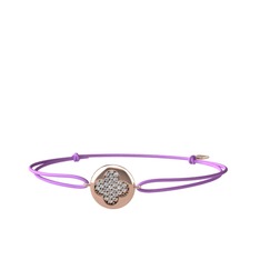 Lida Yonca Bileklik - Swarovski 925 ayar rose altın kaplama gümüş bileklik #grpsx0