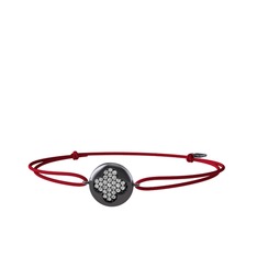 Lida Yonca Bileklik - Swarovski 925 ayar siyah rodyum kaplama gümüş bileklik #h87tso