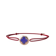 Lida Yonca Bileklik - Lab safir 8 ayar rose altın bileklik #m5lpyj