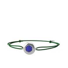 Lida Altıgen Bileklik - Lab safir 14 ayar beyaz altın bileklik #19s1pey