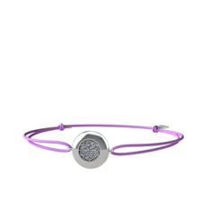 Lida Altıgen Bileklik - Pırlanta 18 ayar beyaz altın bileklik (0.1672 karat) #1cnjq4v