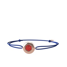 Garnet 925 ayar rose altın kaplama gümüş bileklik