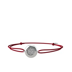 Lida Altıgen Bileklik - Swarovski 18 ayar beyaz altın bileklik #1e0sv14