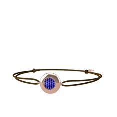 Lida Altıgen Bileklik - Lab safir 8 ayar rose altın bileklik #1egrwdb