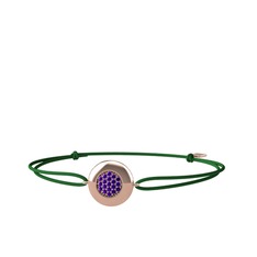 Lida Altıgen Bileklik - Ametist 14 ayar rose altın bileklik #1fa3kc9