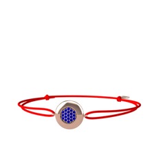 Lab safir 18 ayar rose altın bileklik