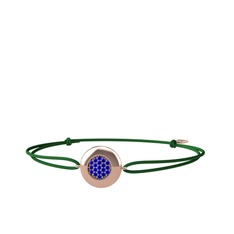 Lab safir 18 ayar rose altın bileklik
