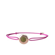 Lida Altıgen Bileklik - Peridot 925 ayar rose altın kaplama gümüş bileklik #1iz0ffw