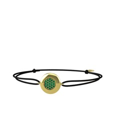 Lida Altıgen Bileklik - Yeşil kuvars 925 ayar altın kaplama gümüş bileklik #1kxdfb