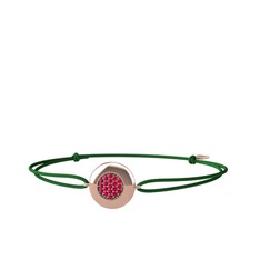 Lida Altıgen Bileklik - Rodolit garnet 14 ayar rose altın bileklik #4fzk1c