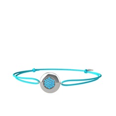 Lida Altıgen Bileklik - Akuamarin 925 ayar gümüş bileklik #c6vblf